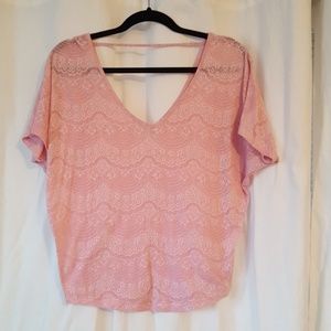 Xs patterned pink top